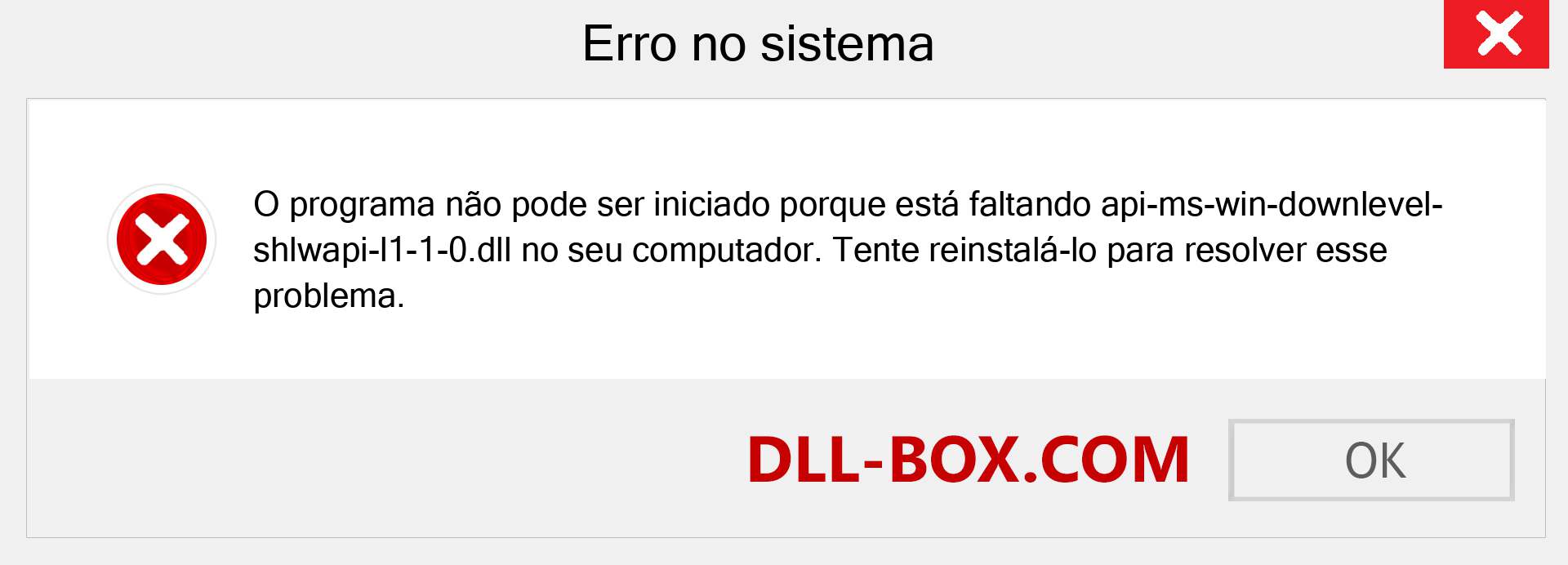 Arquivo api-ms-win-downlevel-shlwapi-l1-1-0.dll ausente ?. Download para Windows 7, 8, 10 - Correção de erro ausente api-ms-win-downlevel-shlwapi-l1-1-0 dll no Windows, fotos, imagens